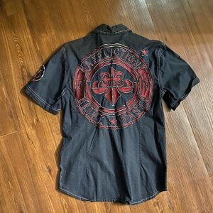 Affliction button down shirt